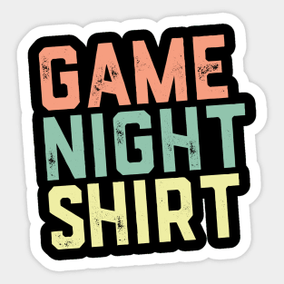 Game Night Boardgaming | For Boardgamers Sticker